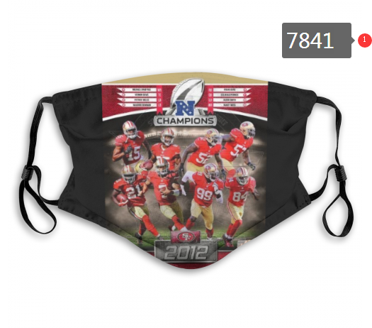 NFL 2020 San Francisco 49ers #17 Dust mask with filter->nfl dust mask->Sports Accessory